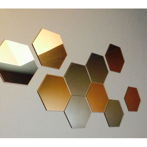 MIROIR Abdo HEXAGON (10PCS) 22/18 cm