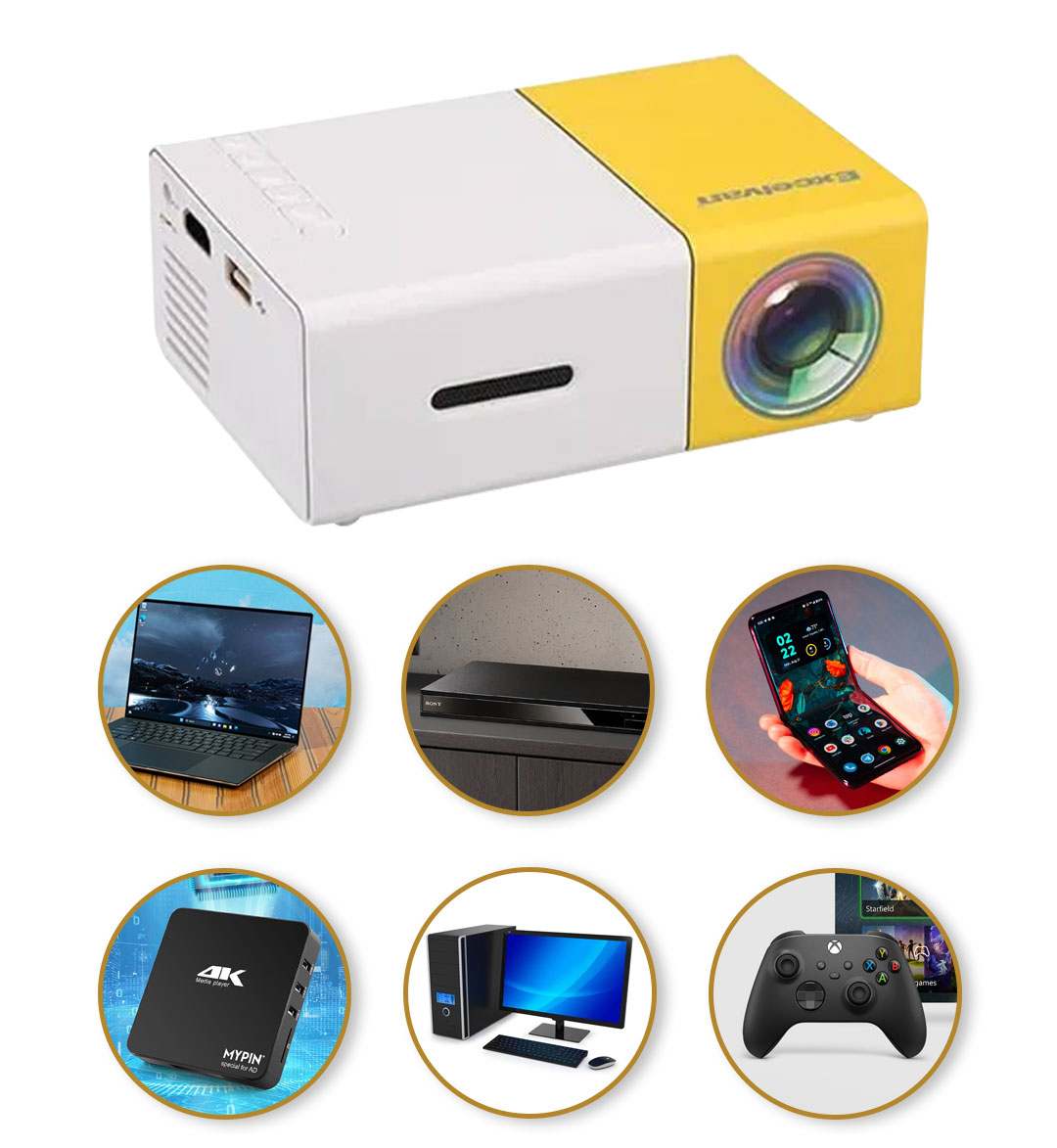 Mini Projector / جهاز عرض صغير ومحمول