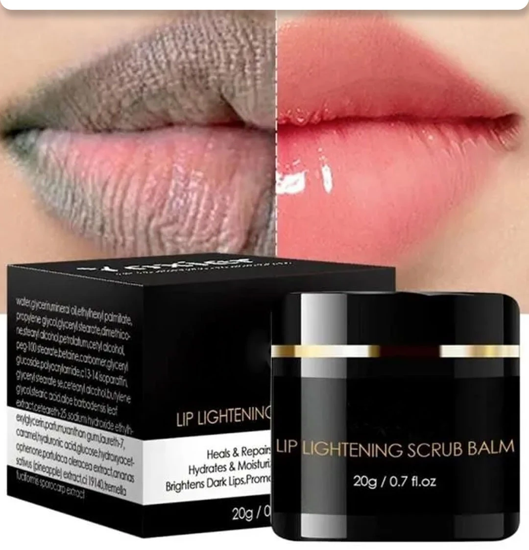 كريم تفتيح الشفاه السحري - Lip Scrub For Dry Lips 20g - Lighten Dark Lips For Men Women